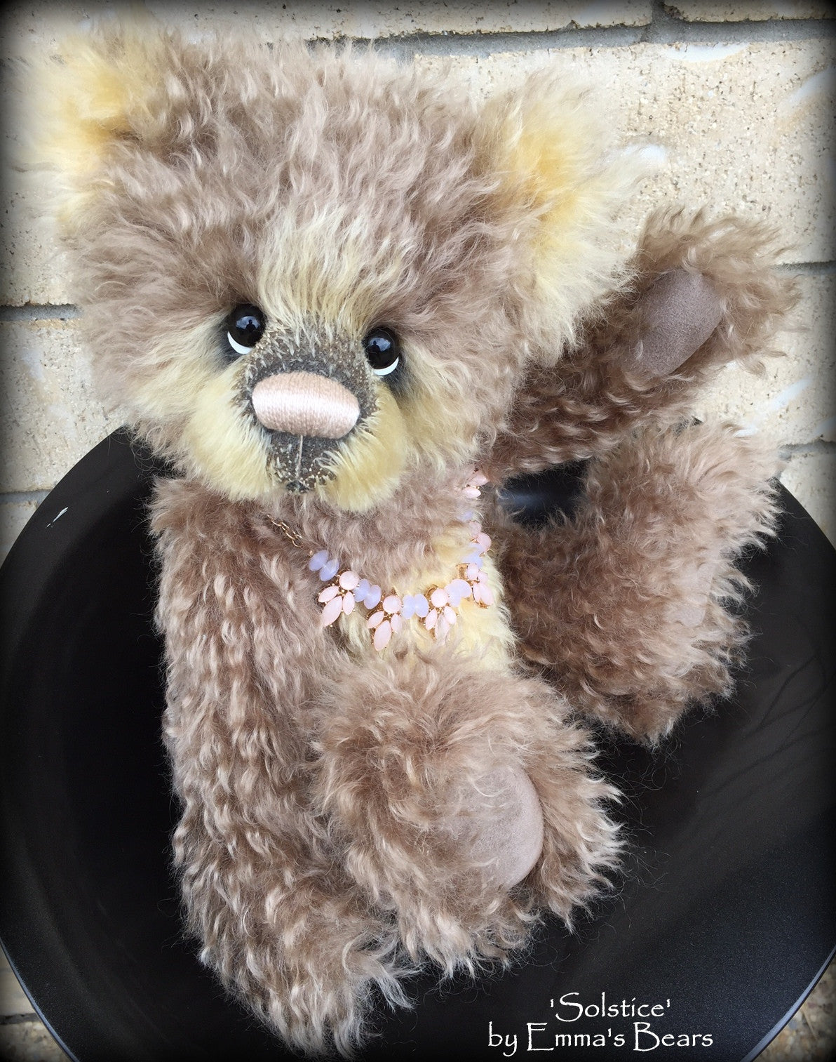 Solstice - 16" mohair artist panda bear by Emmas Bears - OOAK