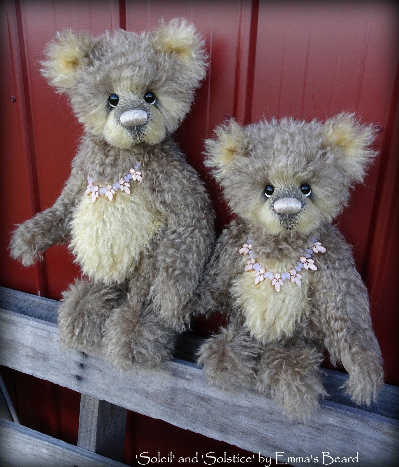 Solstice - 16" mohair artist panda bear by Emmas Bears - OOAK