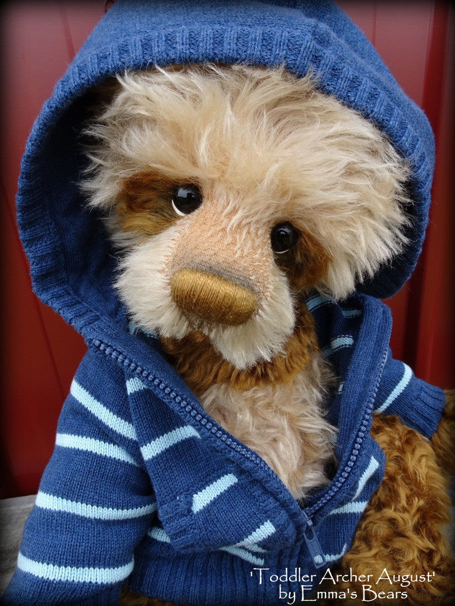 Toddler Archer August - 22in MOHAIR Artist toddler style Bear by Emmas Bears - OOAK