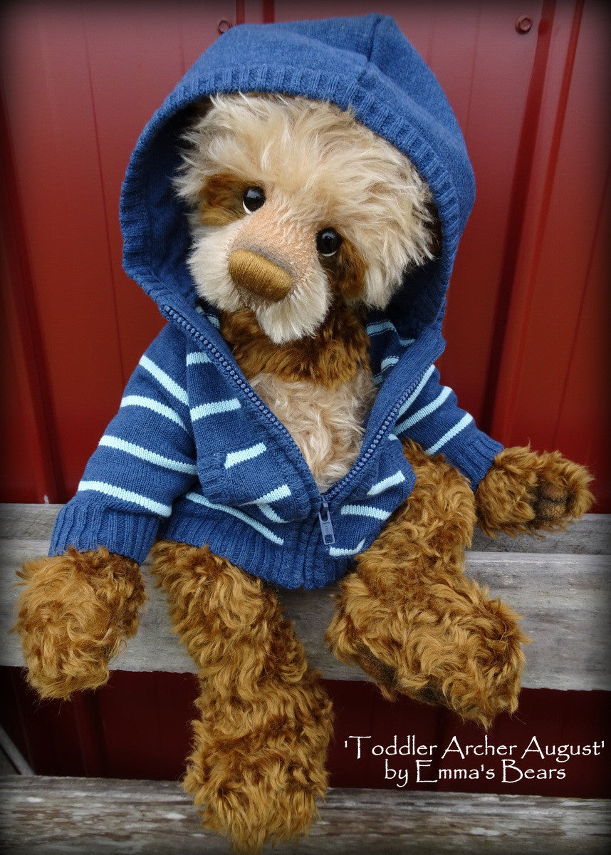 Toddler Archer August - 22in MOHAIR Artist toddler style Bear by Emmas Bears - OOAK