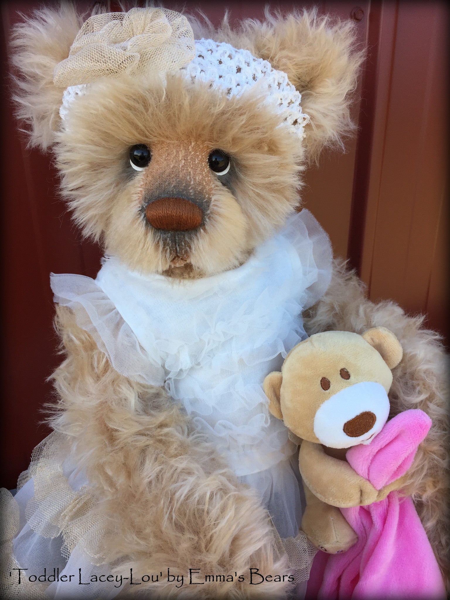 Toddler Lacey-Lou - 21in MOHAIR Artist toddler style Bear by Emmas Bears - OOAK