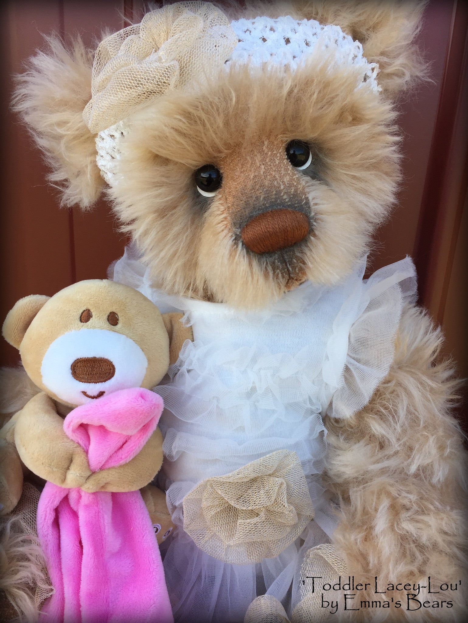 Toddler Lacey-Lou - 21in MOHAIR Artist toddler style Bear by Emmas Bears - OOAK