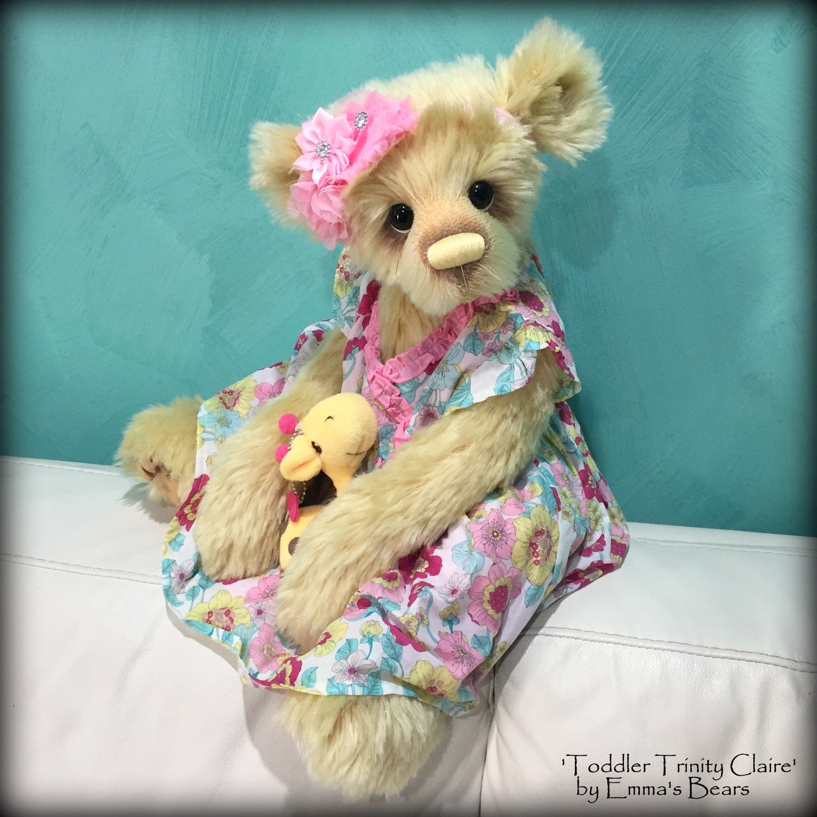 Toddler Trinity Claire - 20in MOHAIR Artist toddler style Bear by Emmas Bears - OOAK