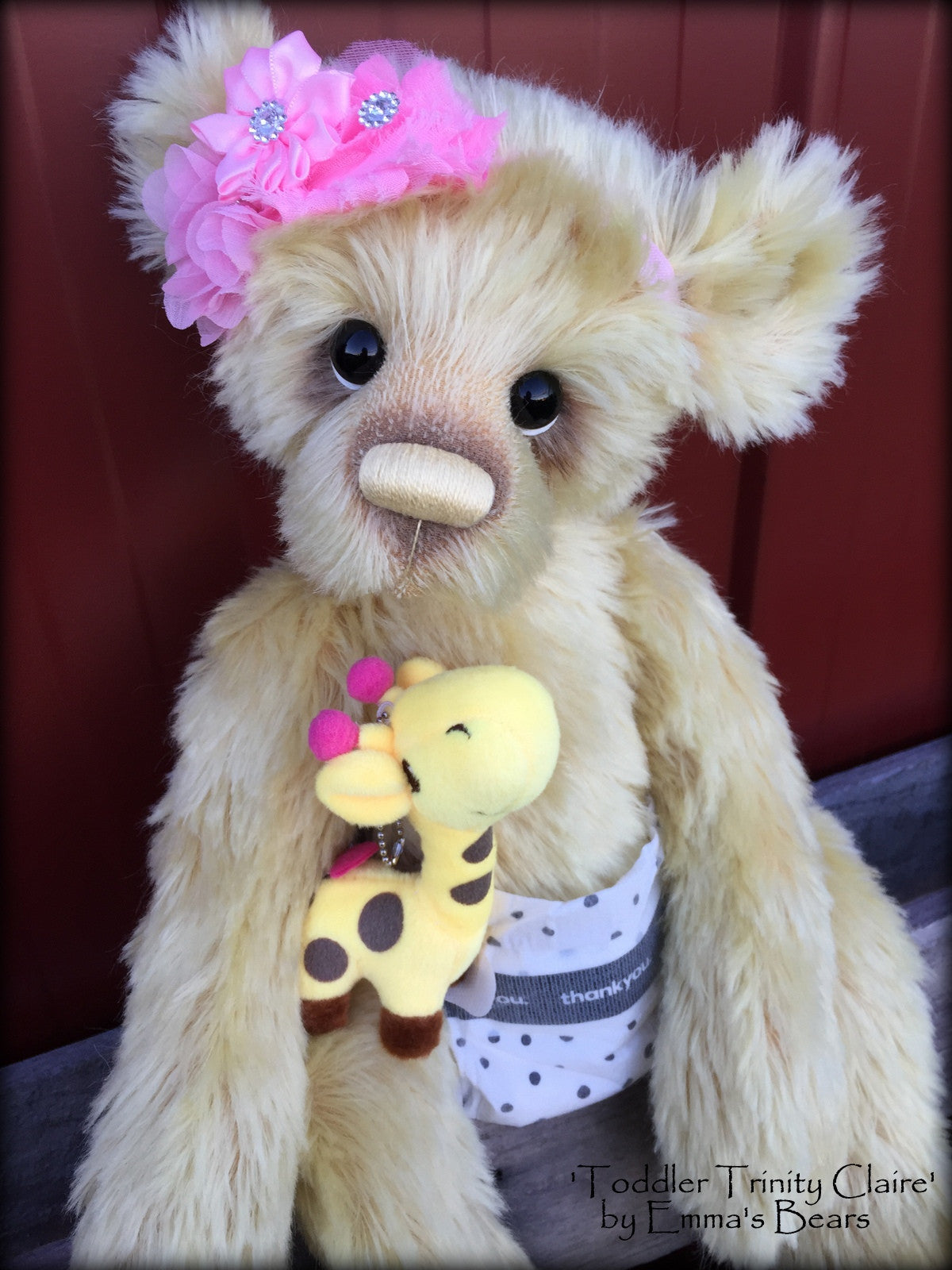 Toddler Trinity Claire - 20in MOHAIR Artist toddler style Bear by Emmas Bears - OOAK