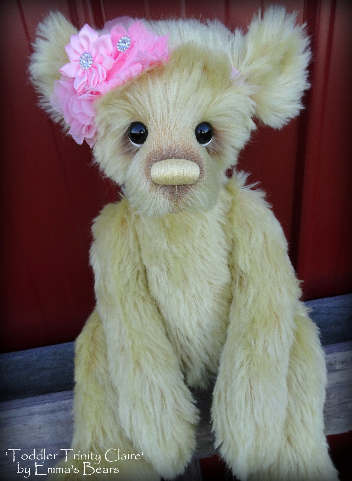 Toddler Trinity Claire - 20in MOHAIR Artist toddler style Bear by Emmas Bears - OOAK
