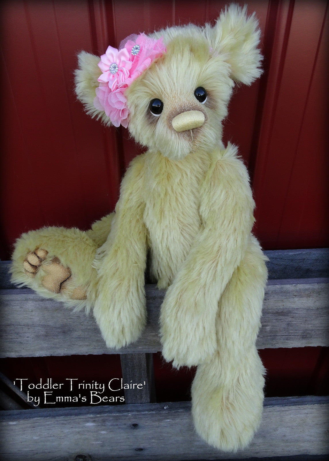 Toddler Trinity Claire - 20in MOHAIR Artist toddler style Bear by Emmas Bears - OOAK