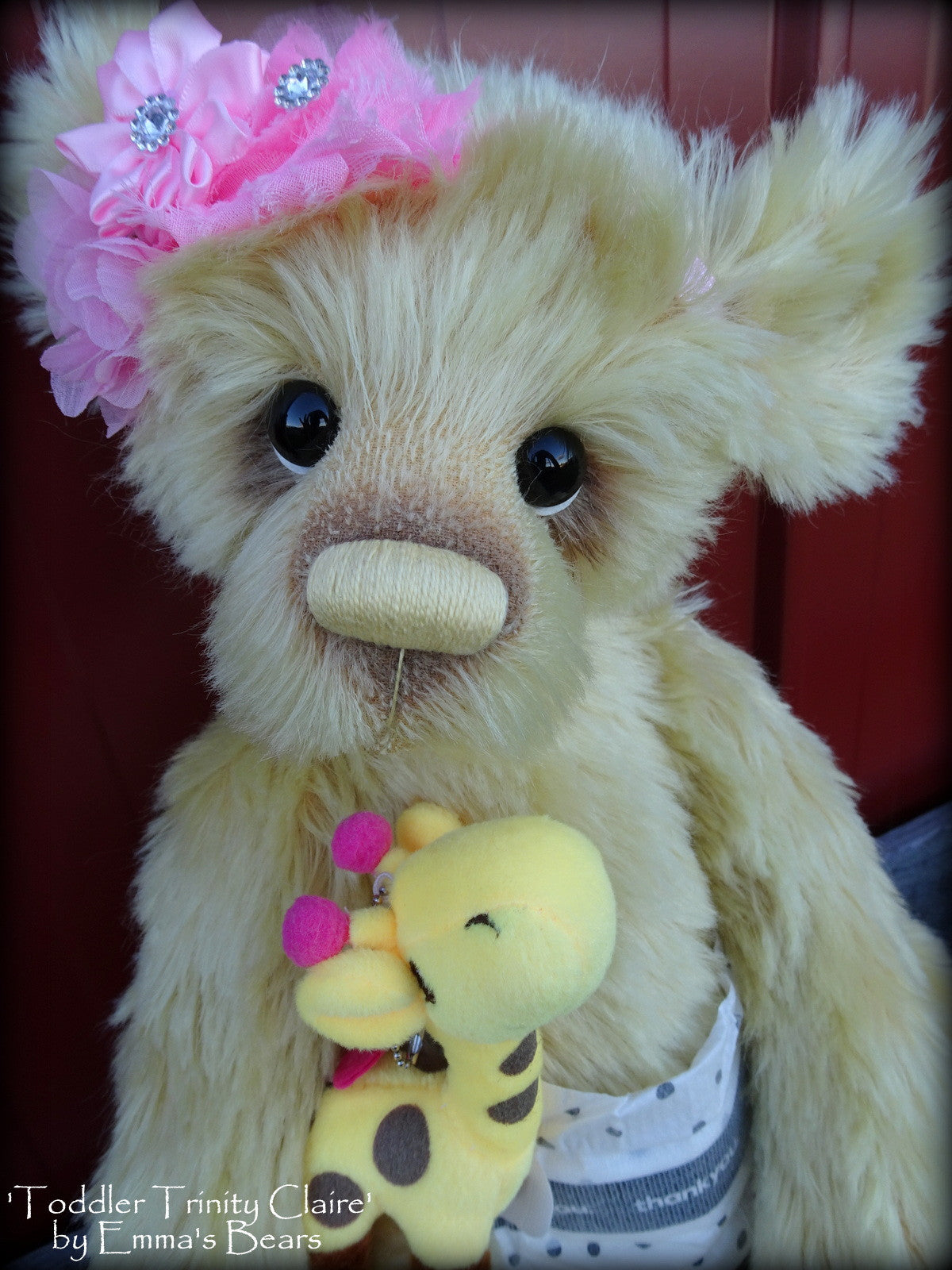 Toddler Trinity Claire - 20in MOHAIR Artist toddler style Bear by Emmas Bears - OOAK