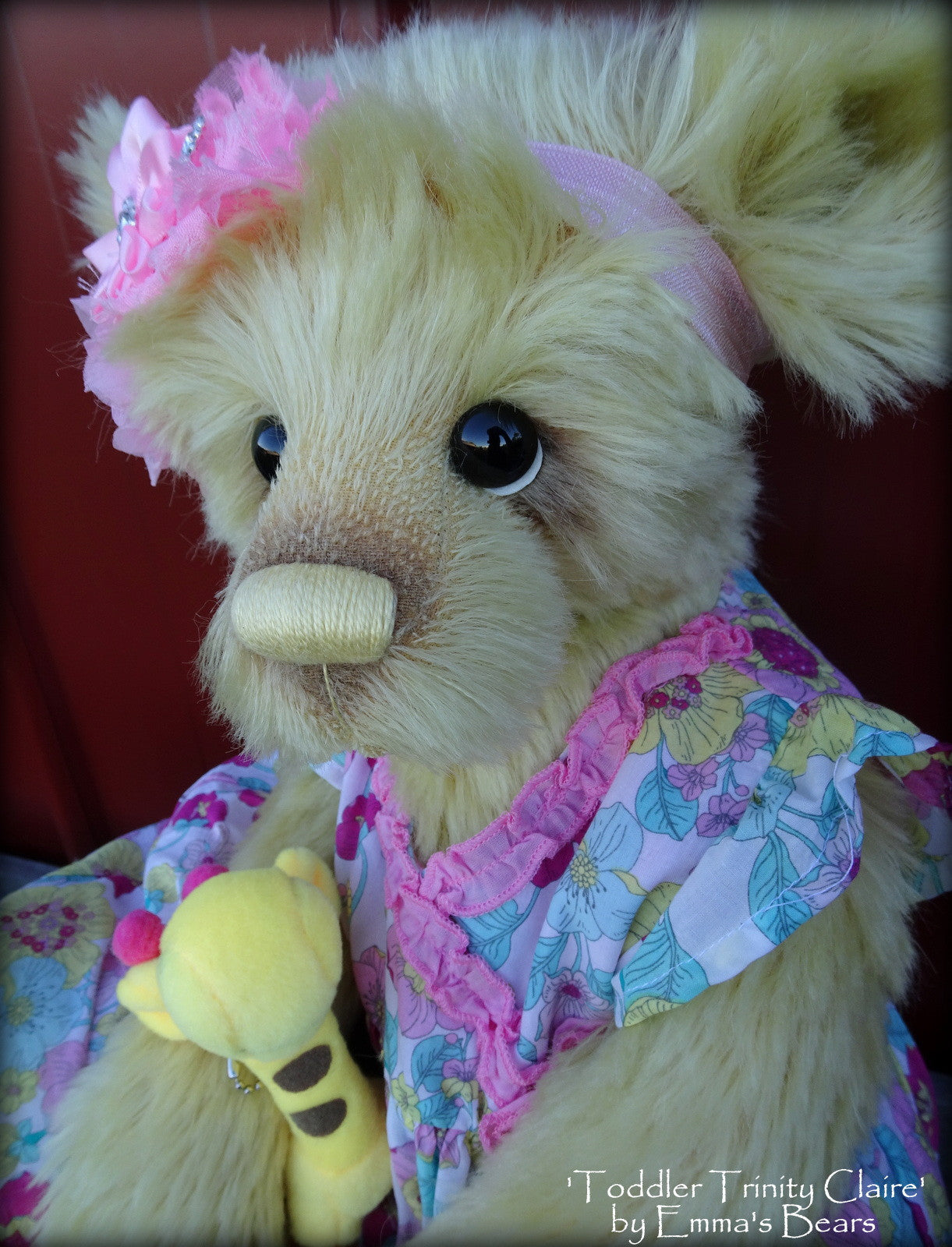 Toddler Trinity Claire - 20in MOHAIR Artist toddler style Bear by Emmas Bears - OOAK