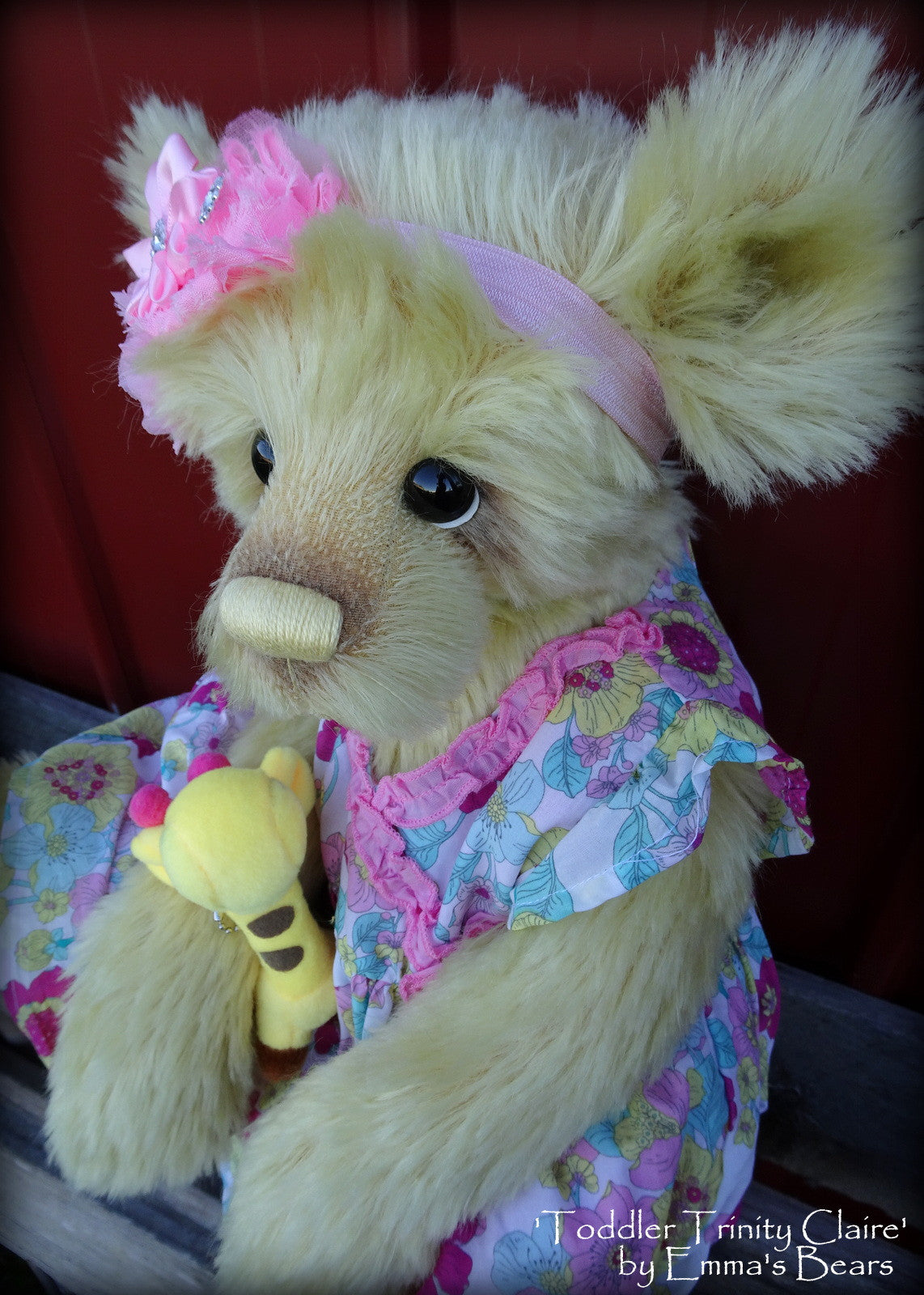 Toddler Trinity Claire - 20in MOHAIR Artist toddler style Bear by Emmas Bears - OOAK