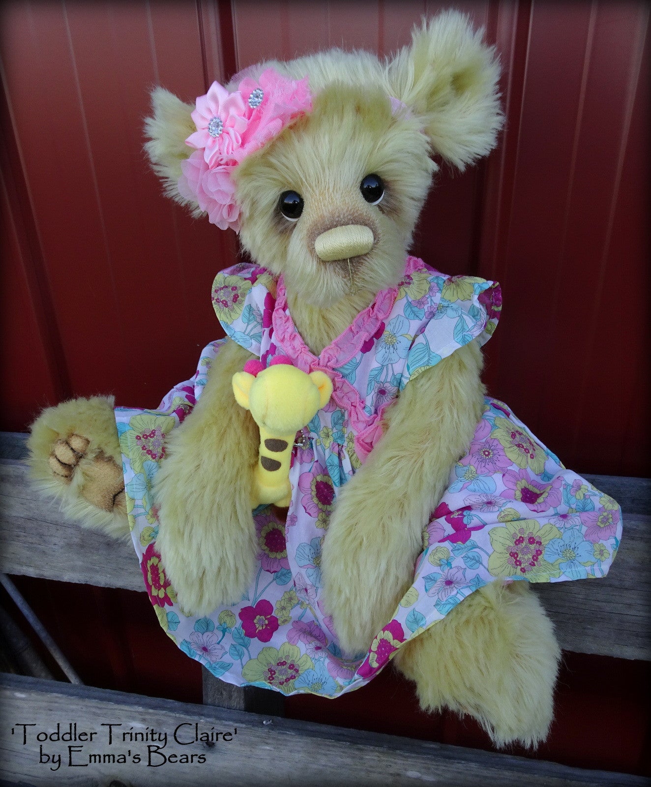 Toddler Trinity Claire - 20in MOHAIR Artist toddler style Bear by Emmas Bears - OOAK