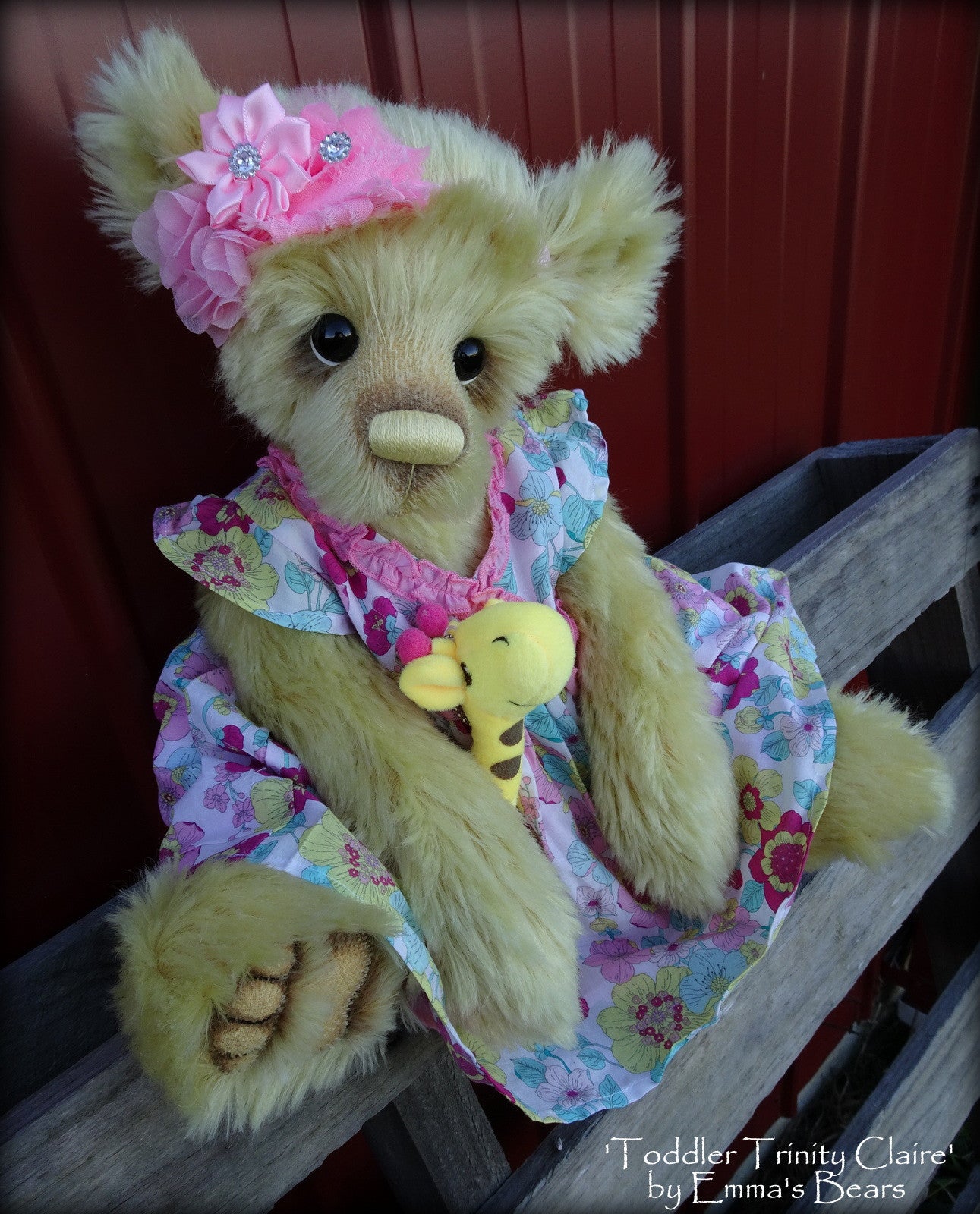 Toddler Trinity Claire - 20in MOHAIR Artist toddler style Bear by Emmas Bears - OOAK