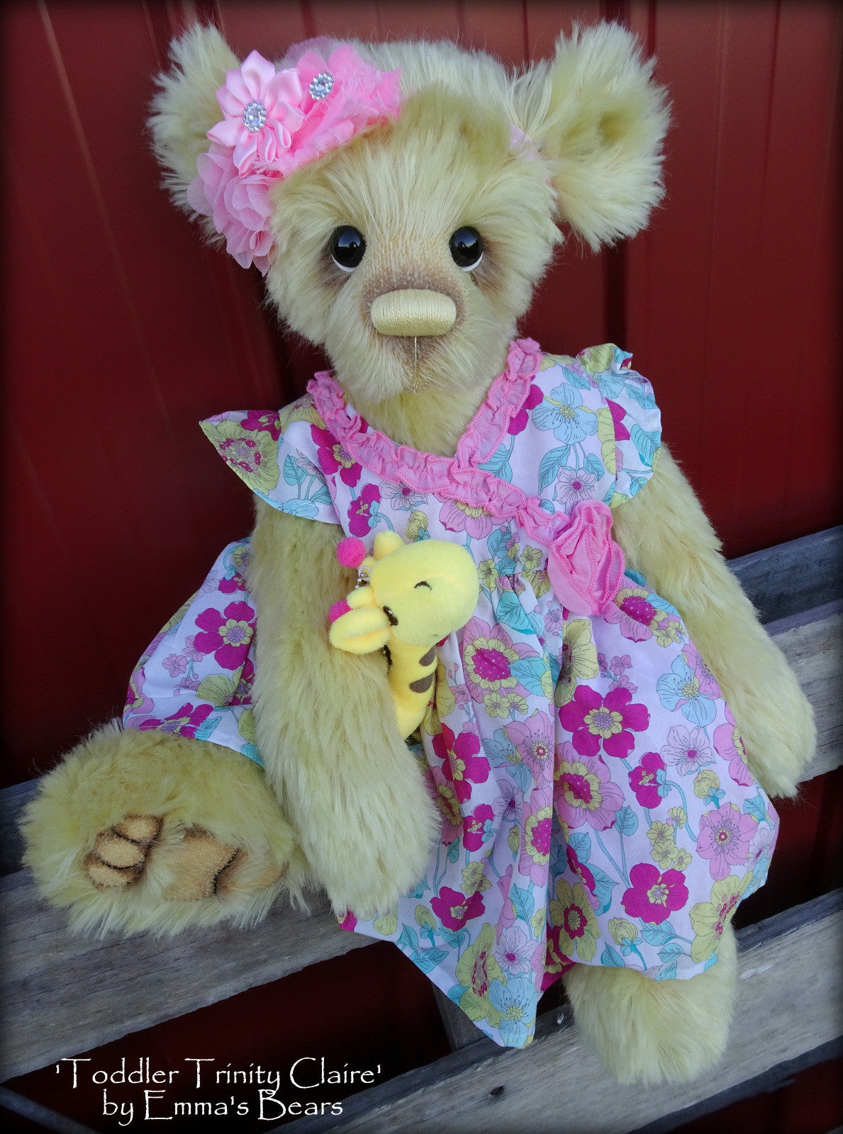 Toddler Trinity Claire - 20in MOHAIR Artist toddler style Bear by Emmas Bears - OOAK