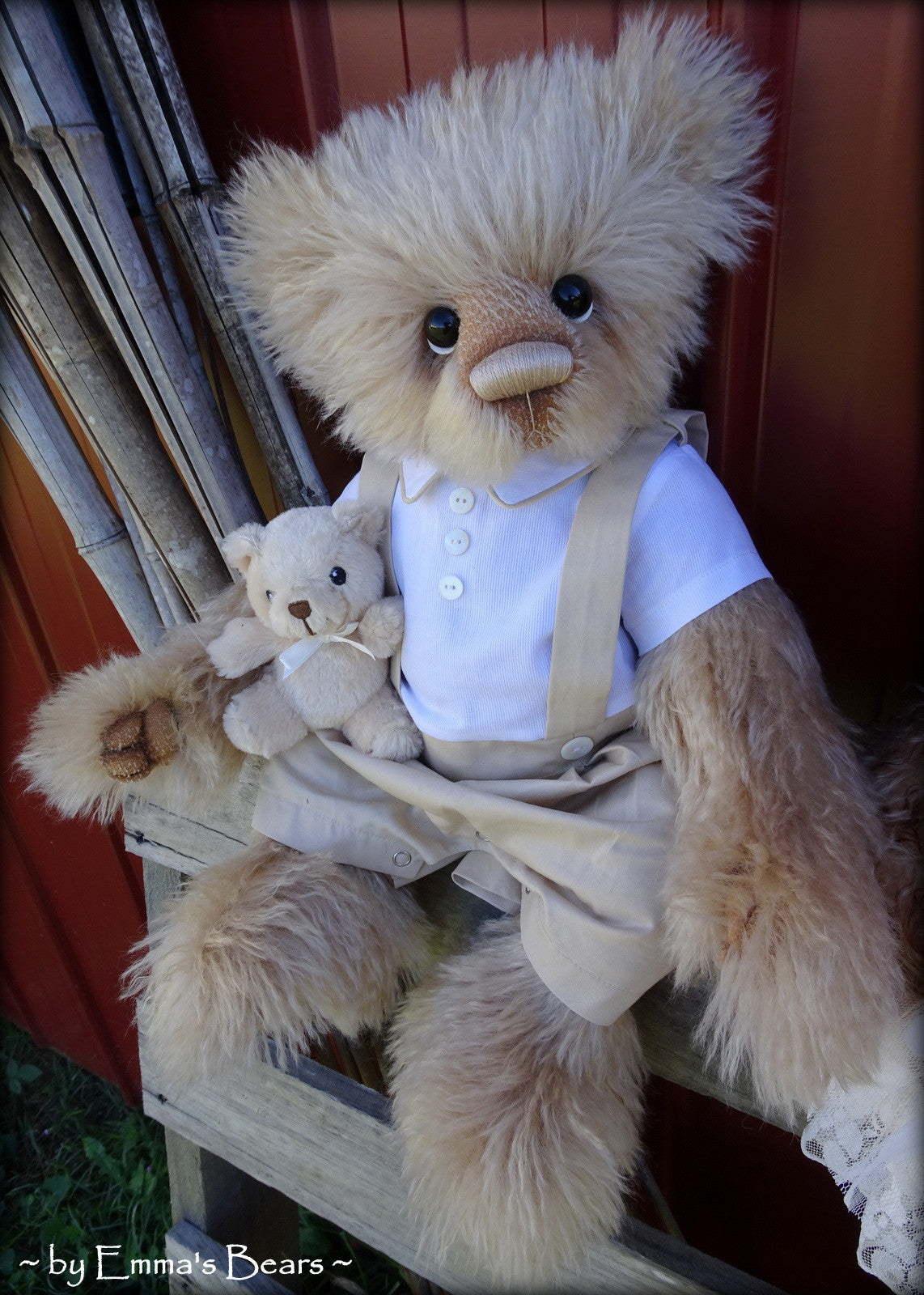 Toddler Walter Fred - 22" MOHAIR Artist toddler style Bear by Emmas Bears - OOAK