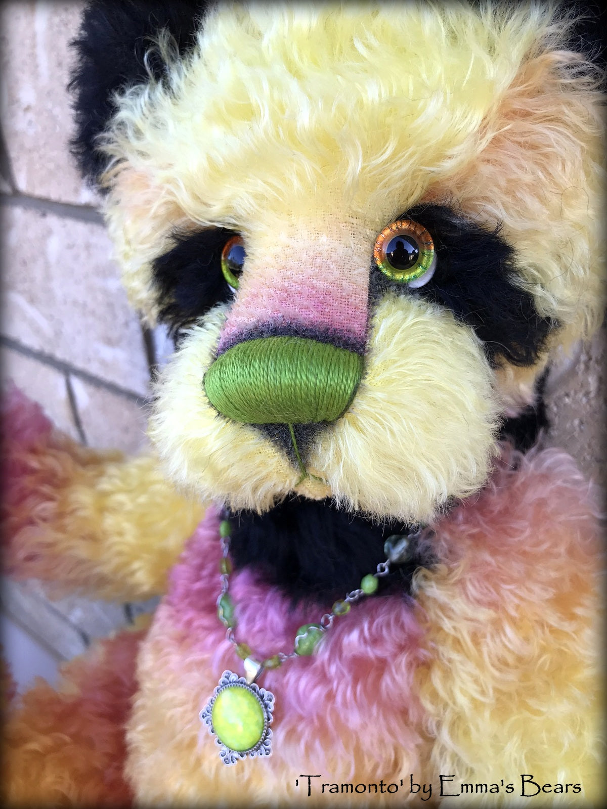 Tramonto - 19in hand dyed mohair Artist Bear by Emmas Bears - OOAK