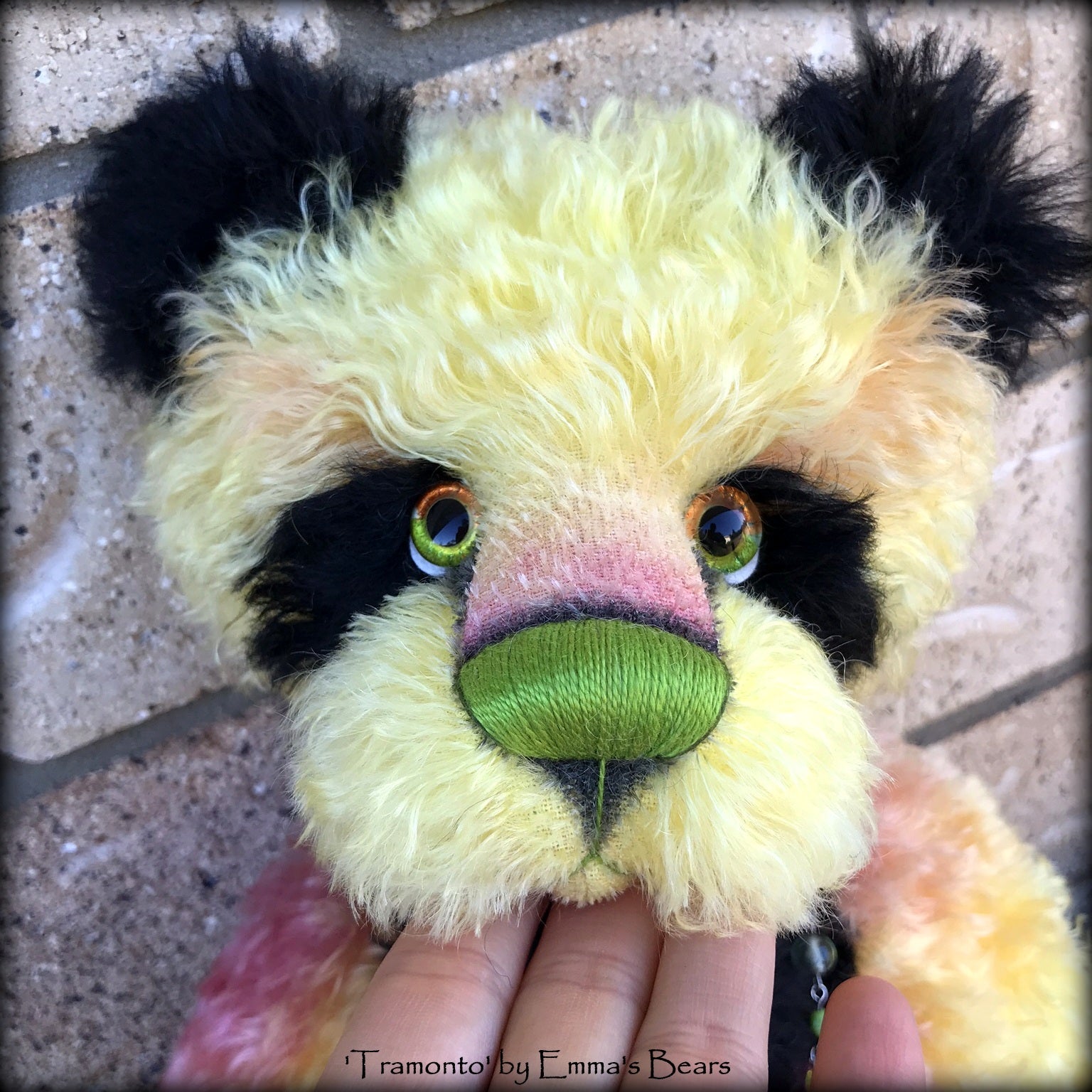 Tramonto - 19in hand dyed mohair Artist Bear by Emmas Bears - OOAK