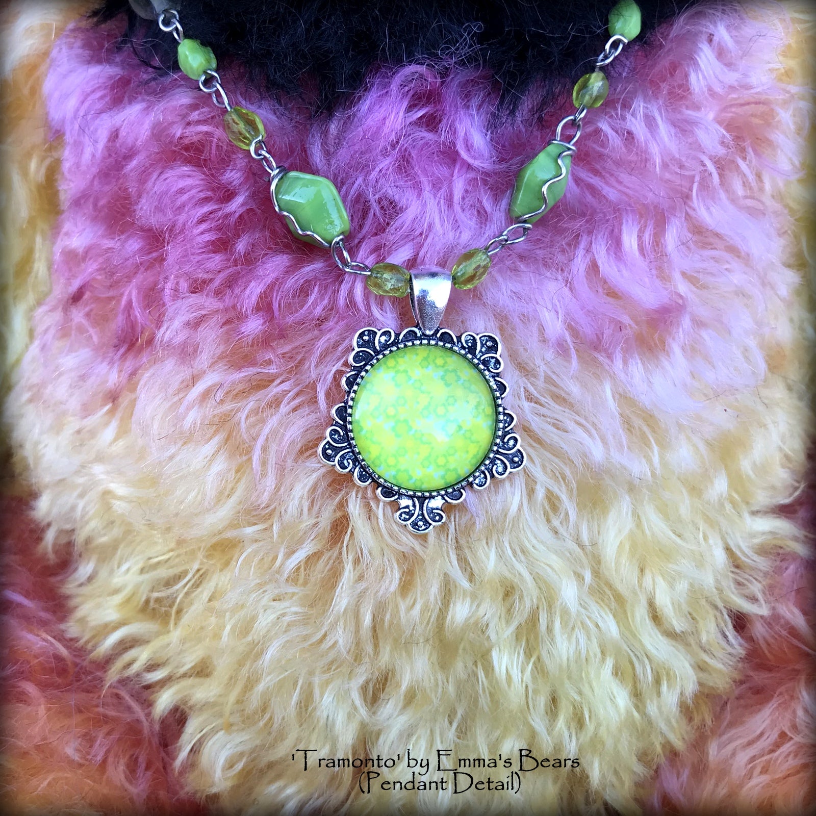 Tramonto - 19in hand dyed mohair Artist Bear by Emmas Bears - OOAK