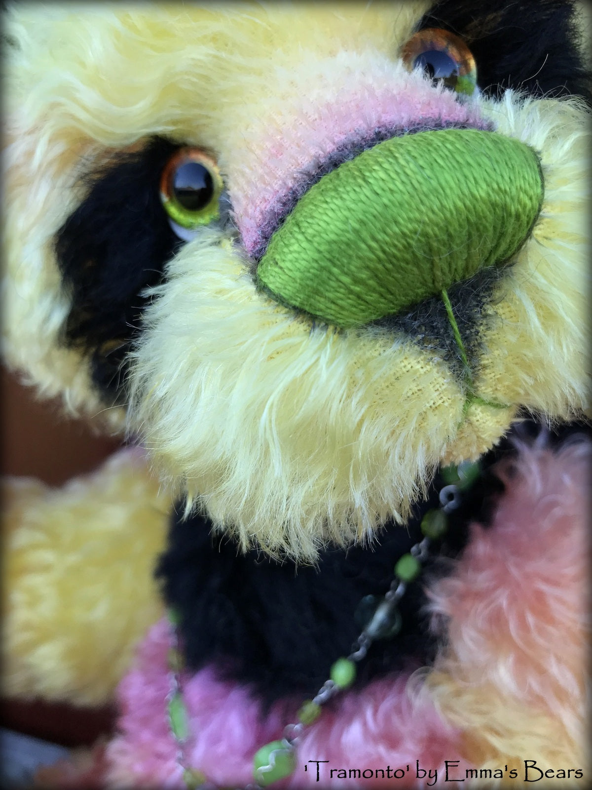 Tramonto - 19in hand dyed mohair Artist Bear by Emmas Bears - OOAK