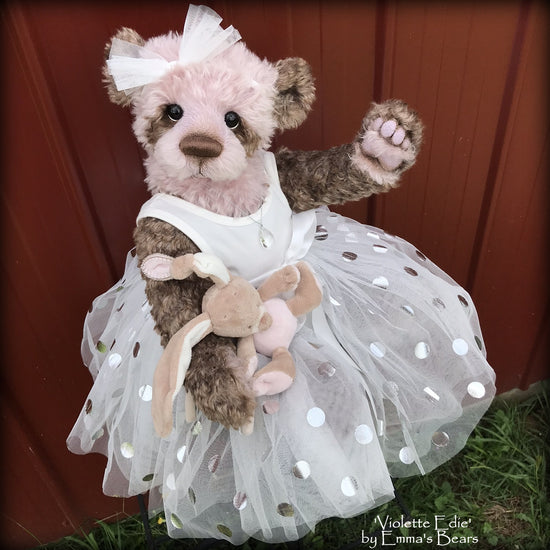 Violette Edie - 22in MOHAIR Artist toddler style Bear by Emmas Bears - OOAK