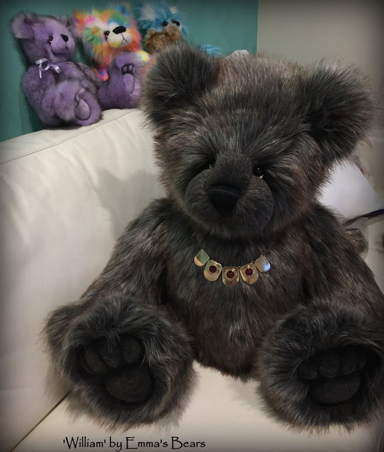 William - 33in Faux Fur Artist Bear by Emmas Bears - OOAK