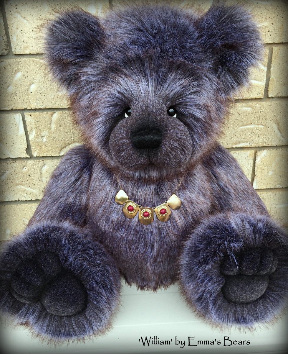 William - 33in Faux Fur Artist Bear by Emmas Bears - OOAK