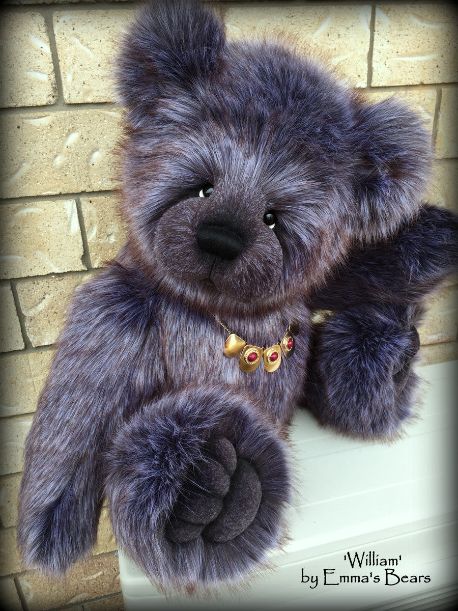 William - 33in Faux Fur Artist Bear by Emmas Bears - OOAK