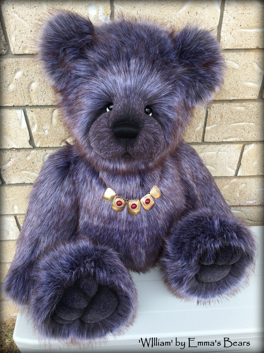 William - 33in Faux Fur Artist Bear by Emmas Bears - OOAK