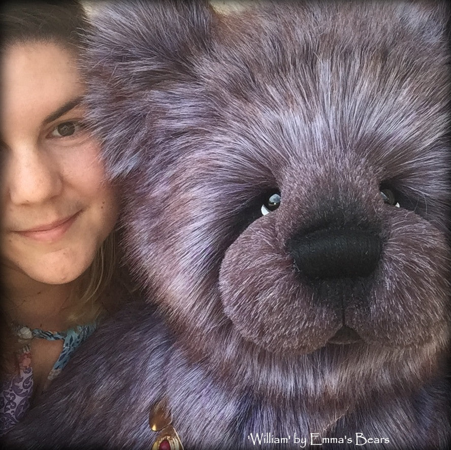 William - 33in Faux Fur Artist Bear by Emmas Bears - OOAK