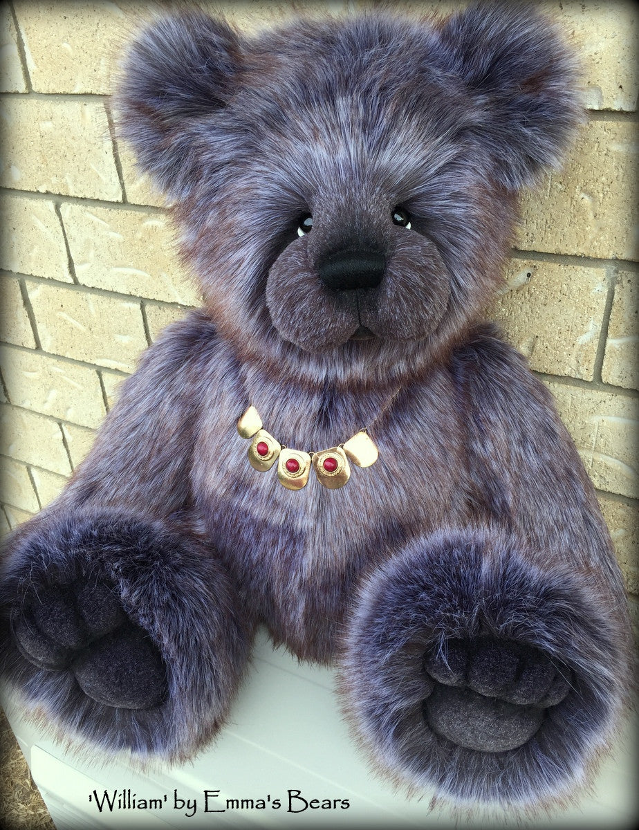 William - 33in Faux Fur Artist Bear by Emmas Bears - OOAK