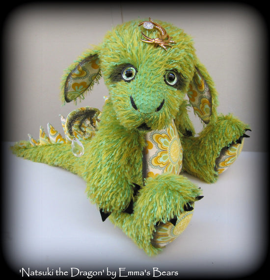 Natsuki DRAGON - 15in MOHAIR Artist Baby Dragon by Emmas Bears - OOAK