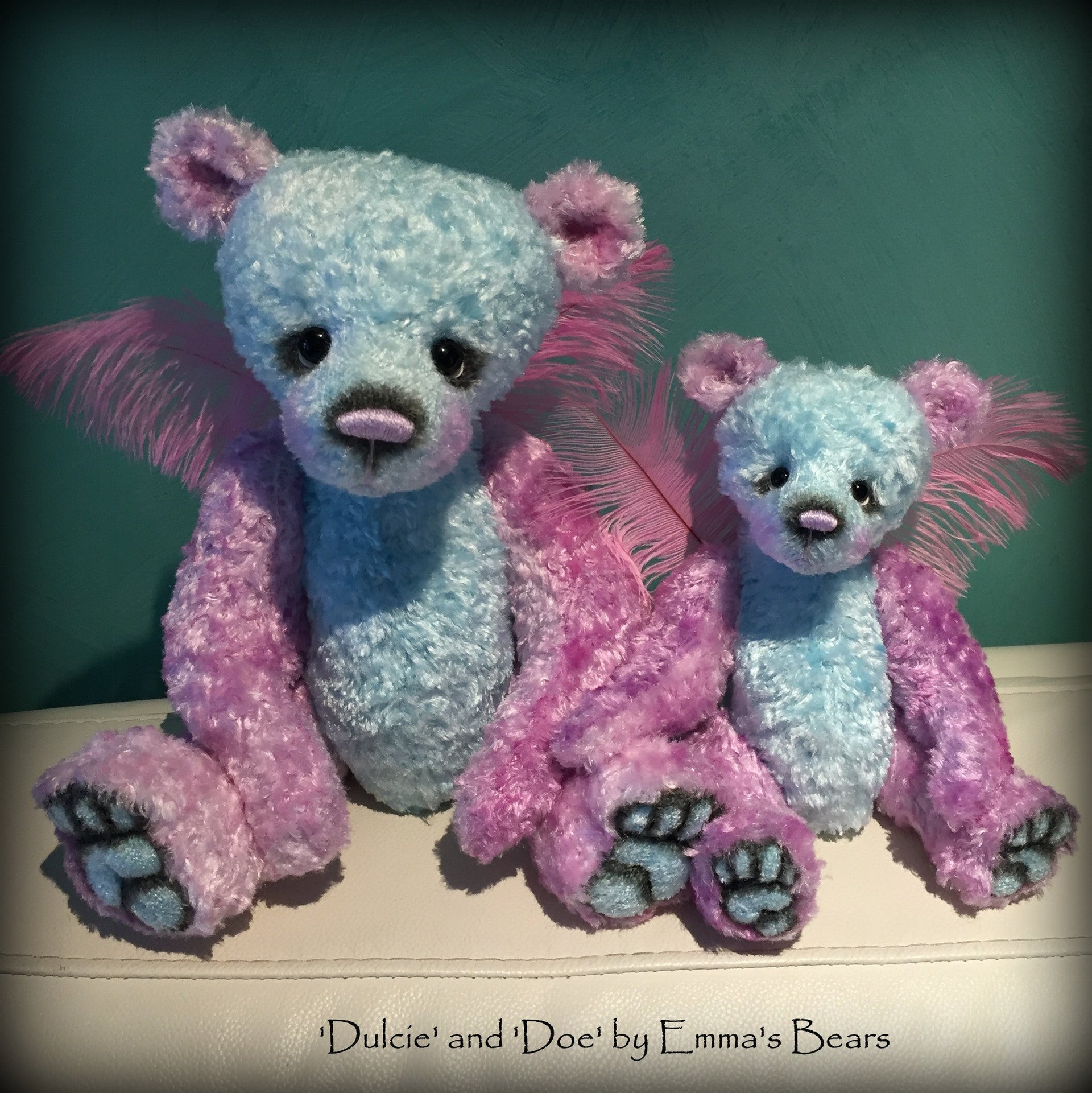 Curly Viscose - Hand Dyed Dark Rainbow - Fat 1/8m - FEB007