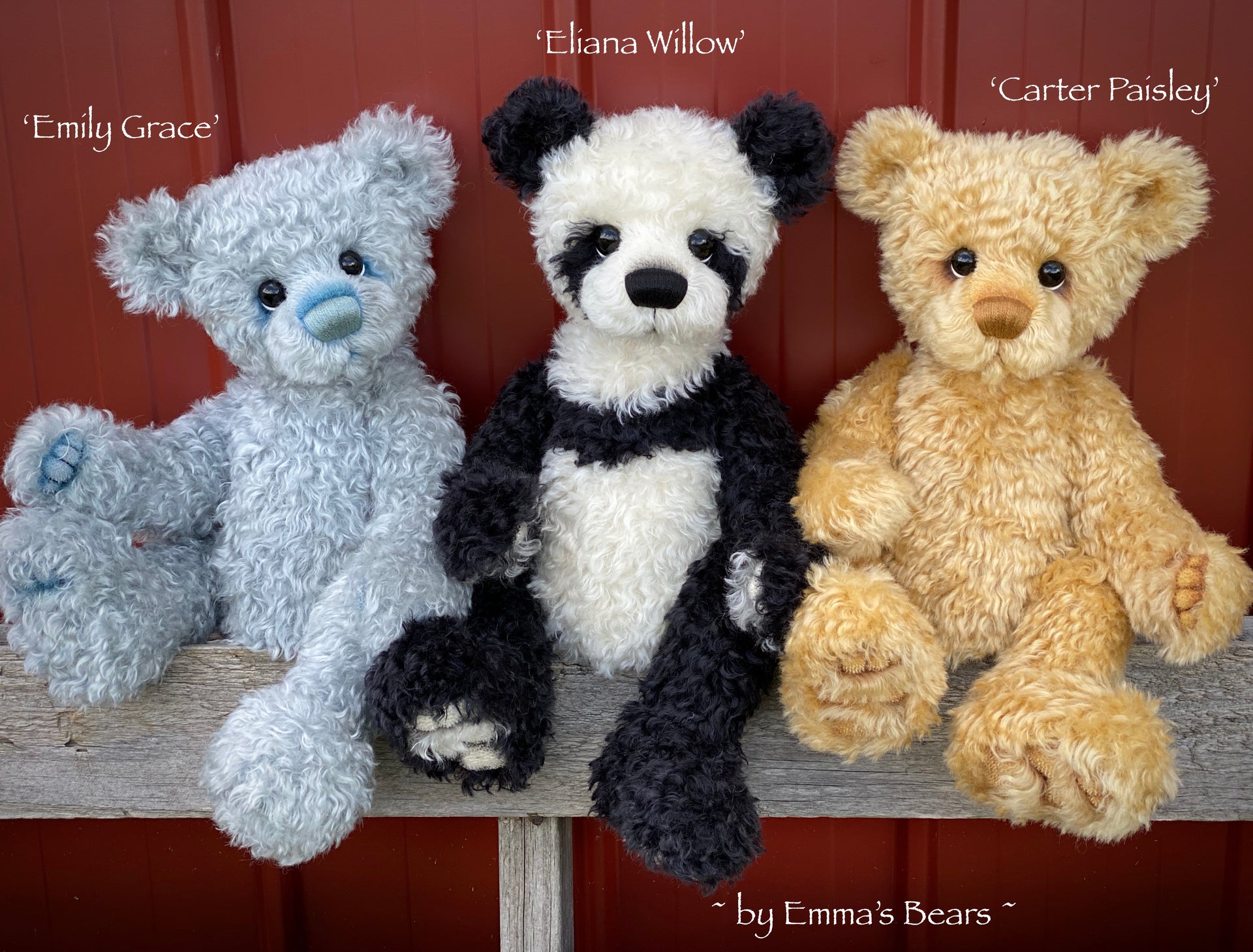 Eliana Willow - 18" Baby Artist Bear by Emma's Bears - OOAK