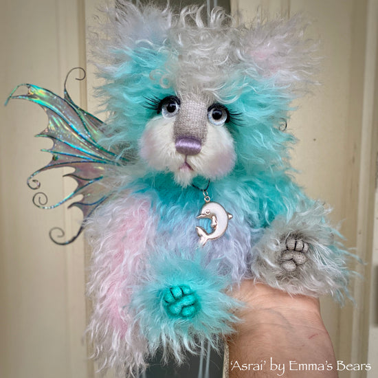 Asrai - 9" Mohair Artist Bear by Emma's Bears - OOAK