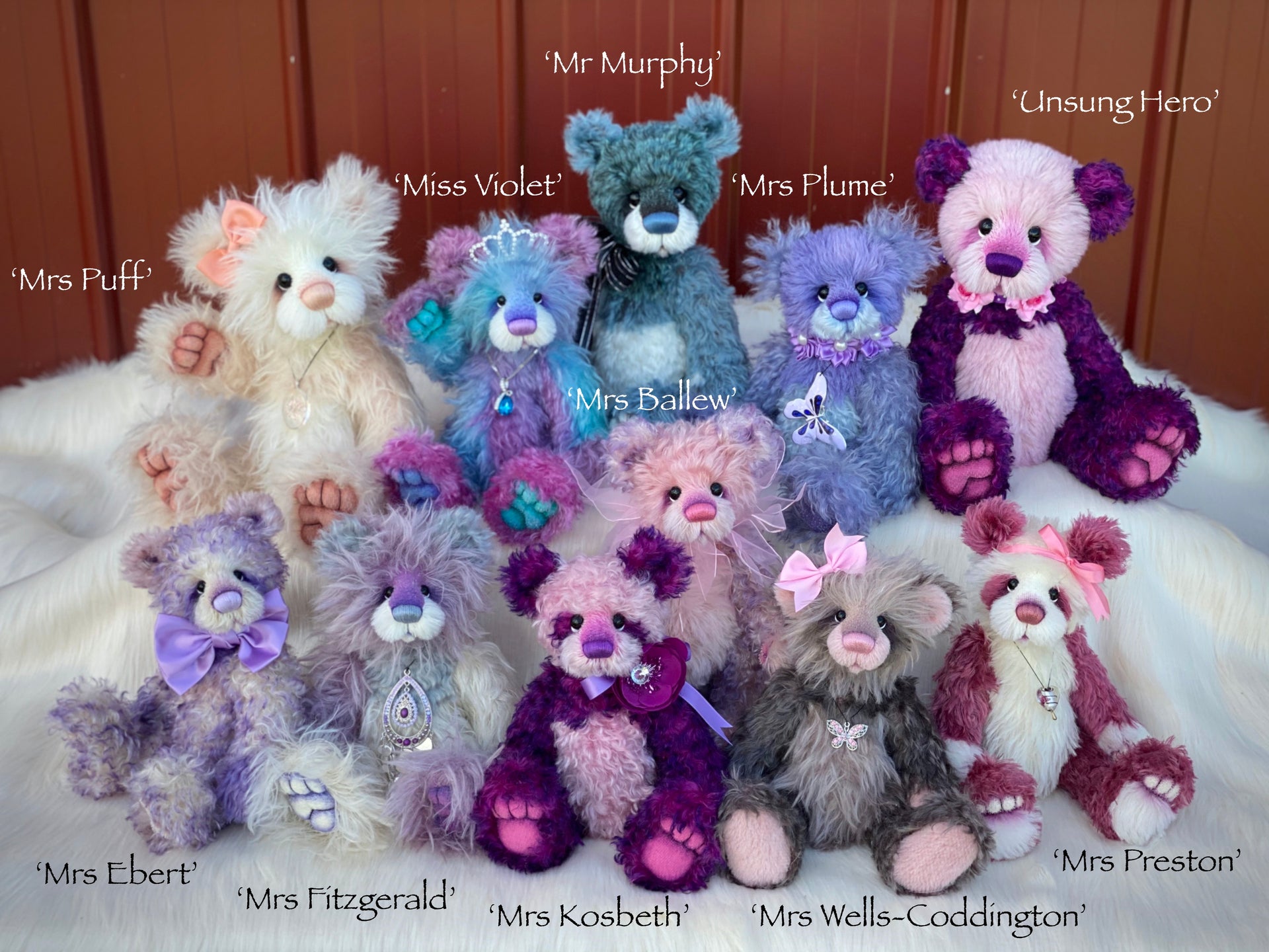 Mrs Ebert - 12" Mohair Artist Bear by Emma's Bears - OOAK