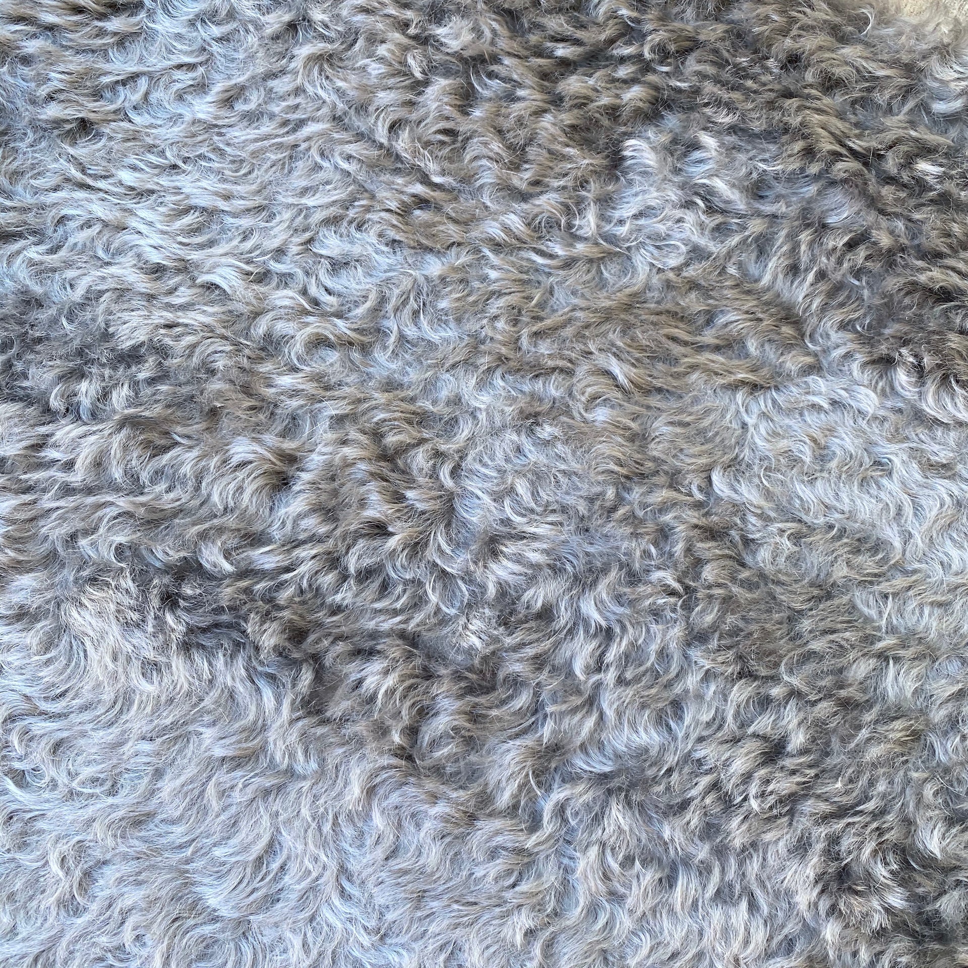 Otto - Grey Curly Kid Mohair