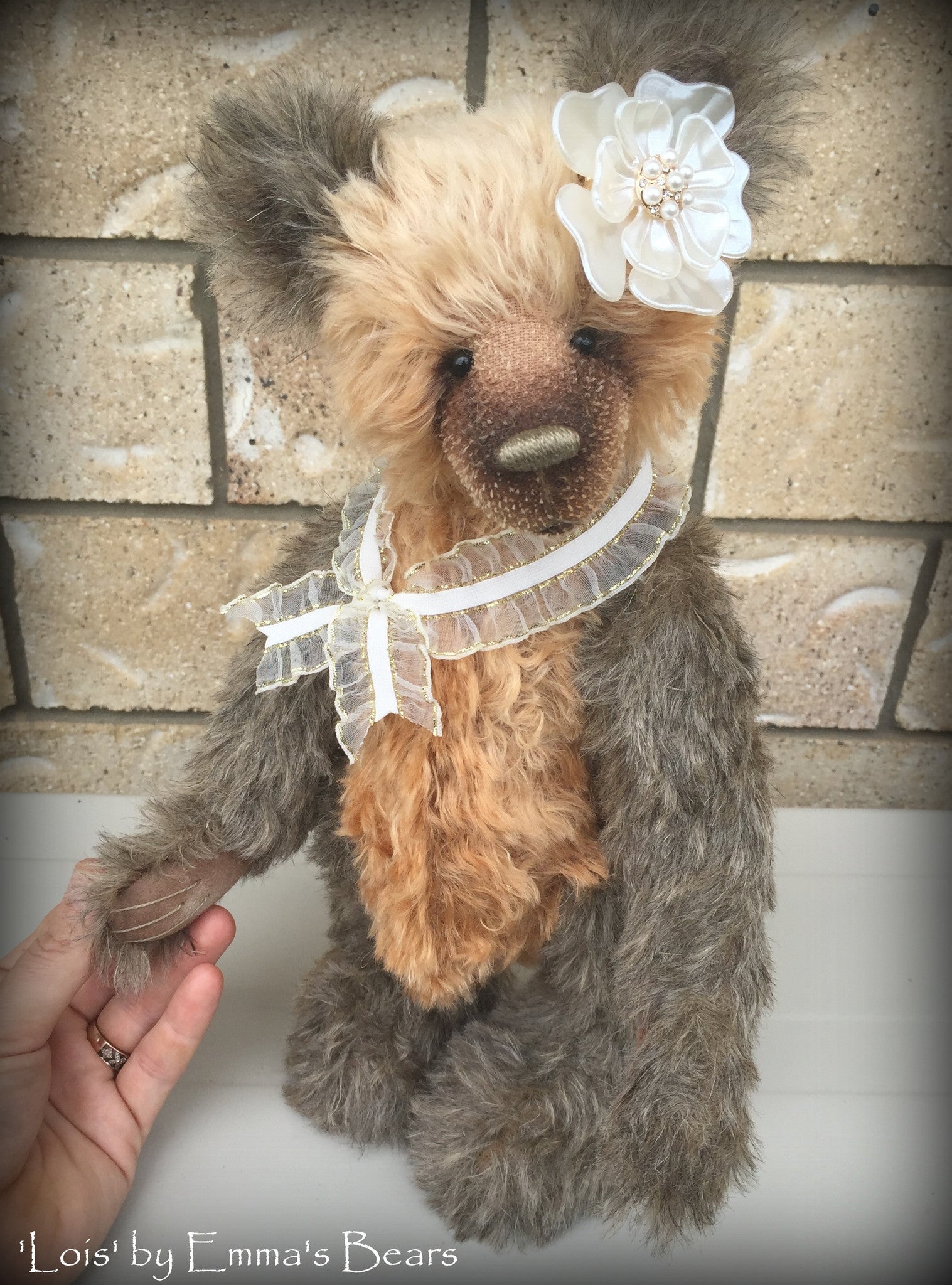 Lois - 13" mohair artist bear  - OOAK by Emma's Bears
