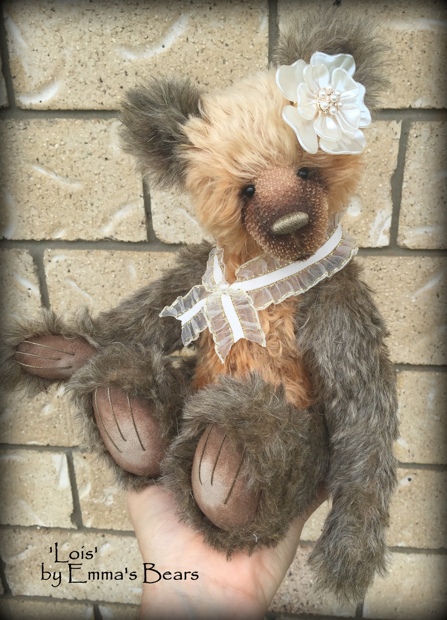 Lois - 13" mohair artist bear  - OOAK by Emma's Bears