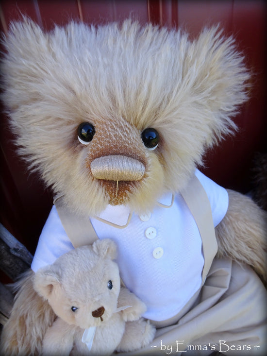 Toddler Walter Fred - 22" MOHAIR Artist toddler style Bear by Emmas Bears - OOAK
