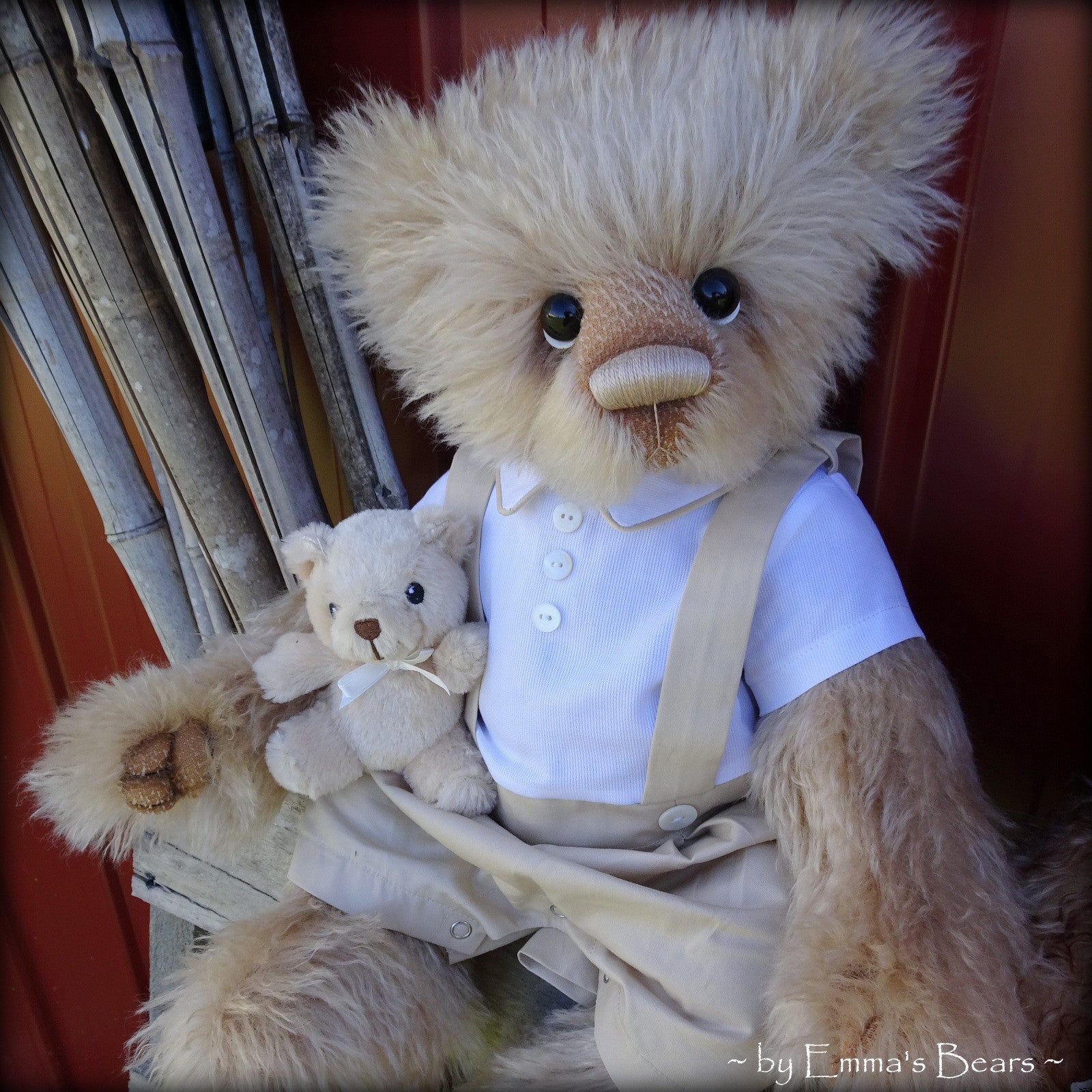 Toddler Walter Fred - 22" MOHAIR Artist toddler style Bear by Emmas Bears - OOAK
