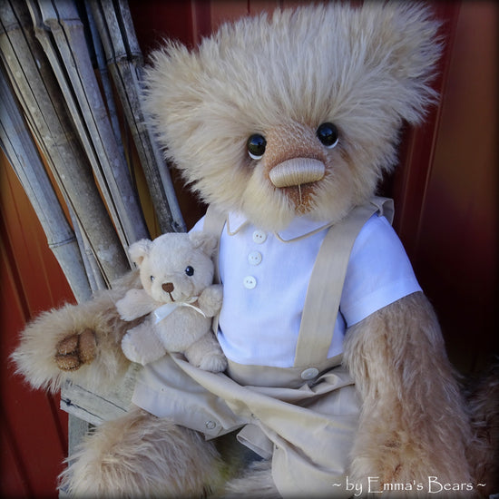 Toddler Walter Fred - 22" MOHAIR Artist toddler style Bear by Emmas Bears - OOAK